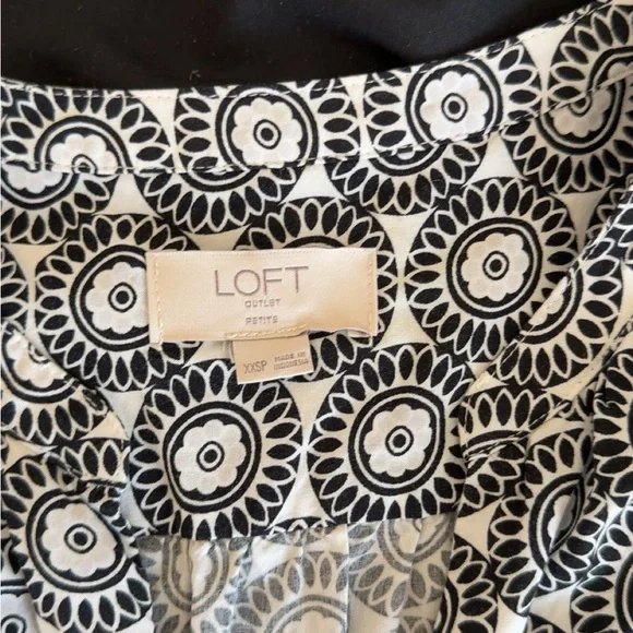 The Loft Black and White Dress - Picture 6 of 7